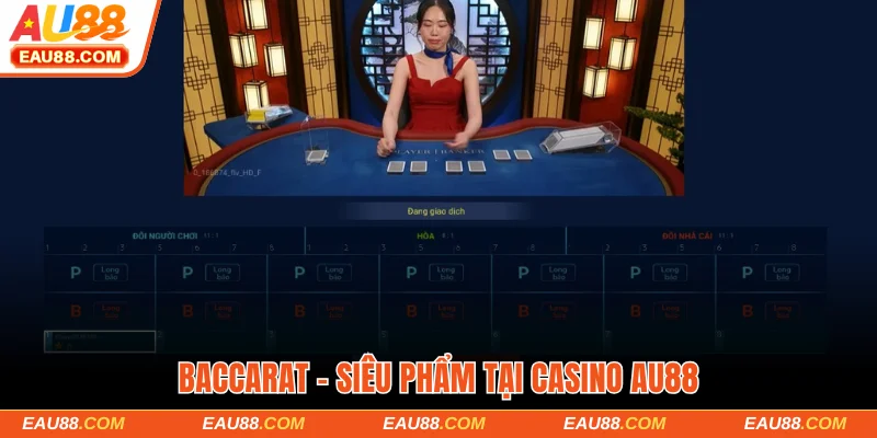Baccarat là siêu phẩm của casino AU88